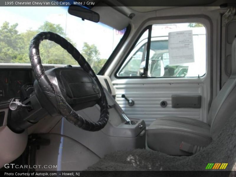 White / Gray 1995 Chevrolet Chevy Van G20 Cargo