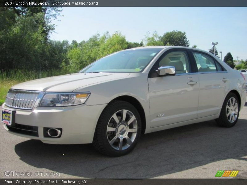 Light Sage Metallic / Sand 2007 Lincoln MKZ Sedan