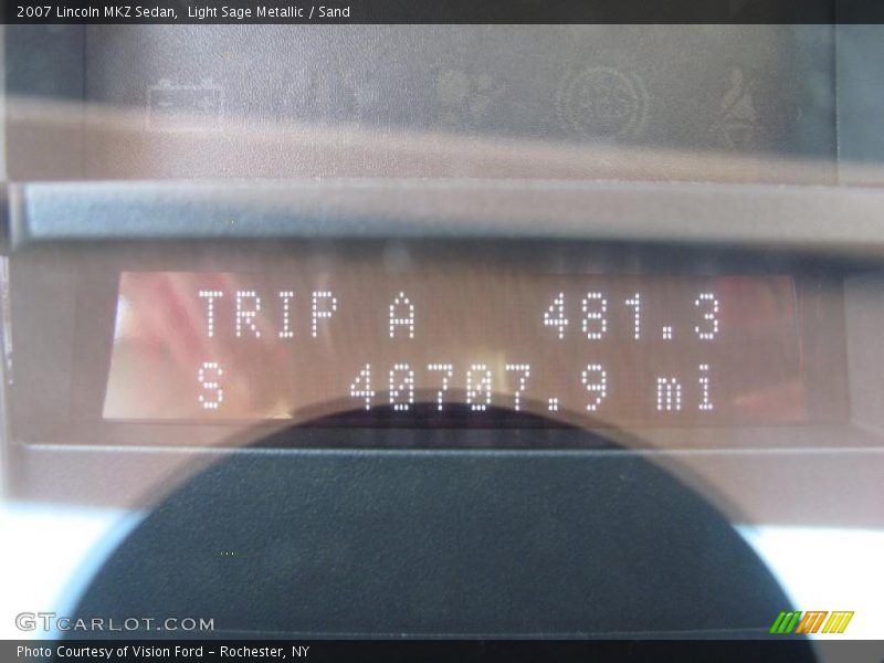 Light Sage Metallic / Sand 2007 Lincoln MKZ Sedan