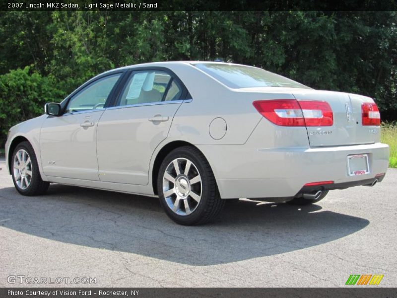 Light Sage Metallic / Sand 2007 Lincoln MKZ Sedan
