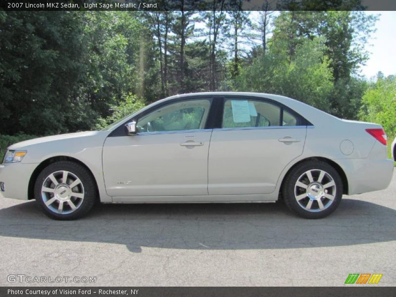 Light Sage Metallic / Sand 2007 Lincoln MKZ Sedan