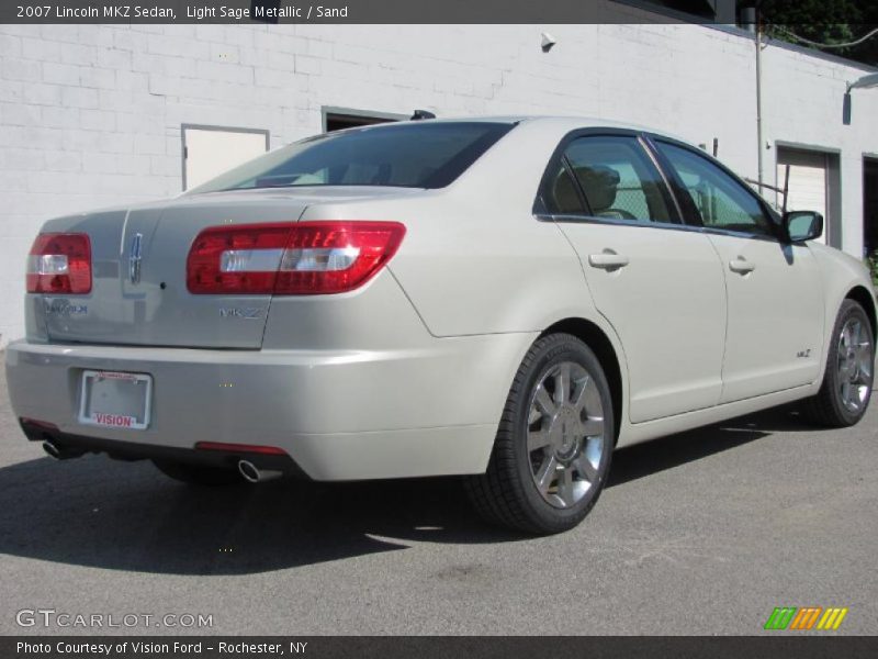 Light Sage Metallic / Sand 2007 Lincoln MKZ Sedan