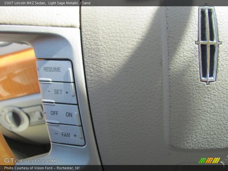 Light Sage Metallic / Sand 2007 Lincoln MKZ Sedan