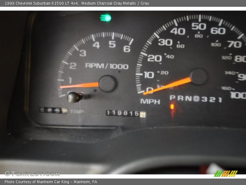 Medium Charcoal Gray Metallic / Gray 1999 Chevrolet Suburban K1500 LT 4x4