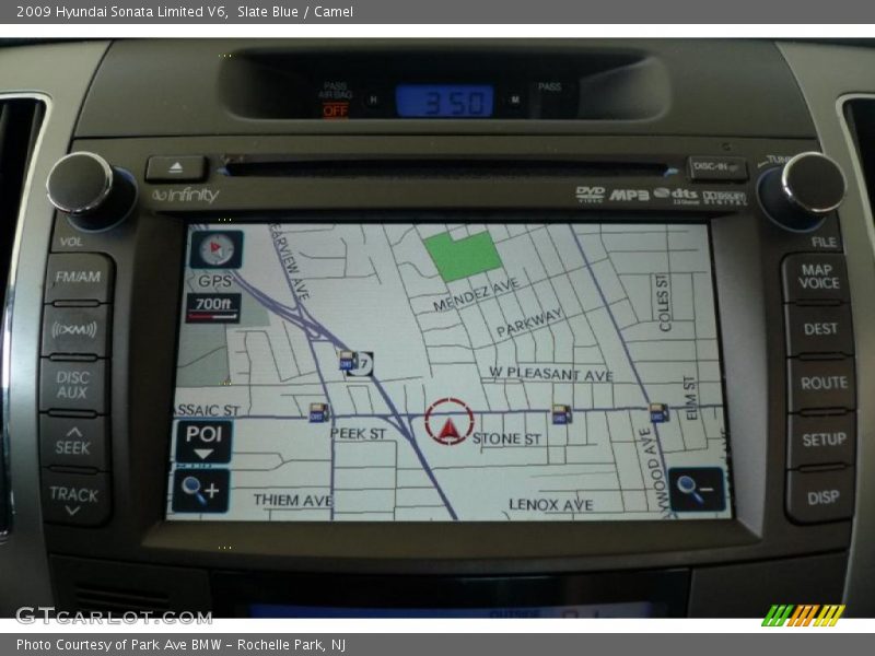 Slate Blue / Camel 2009 Hyundai Sonata Limited V6