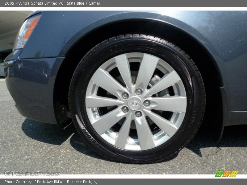 Slate Blue / Camel 2009 Hyundai Sonata Limited V6