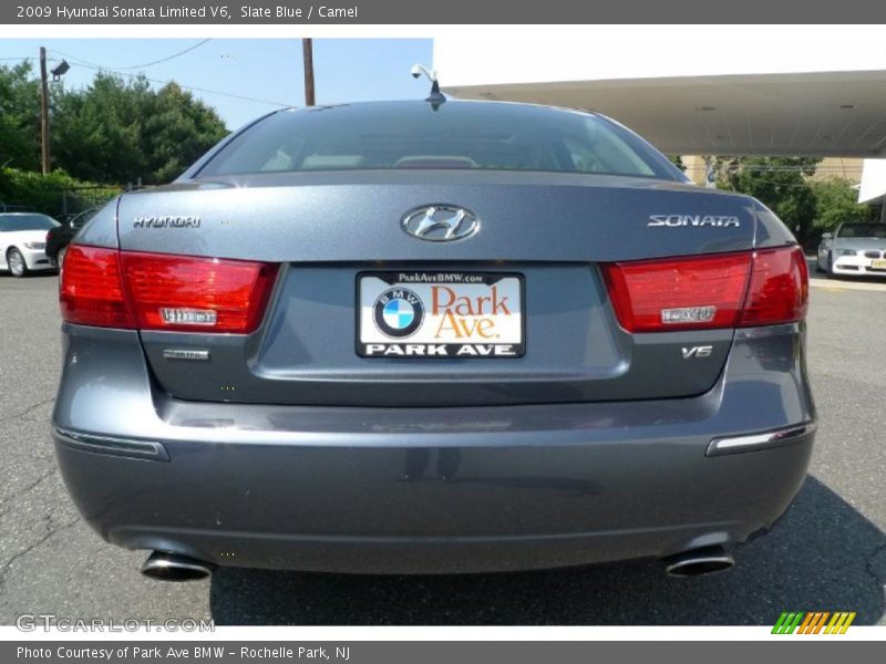 Slate Blue / Camel 2009 Hyundai Sonata Limited V6