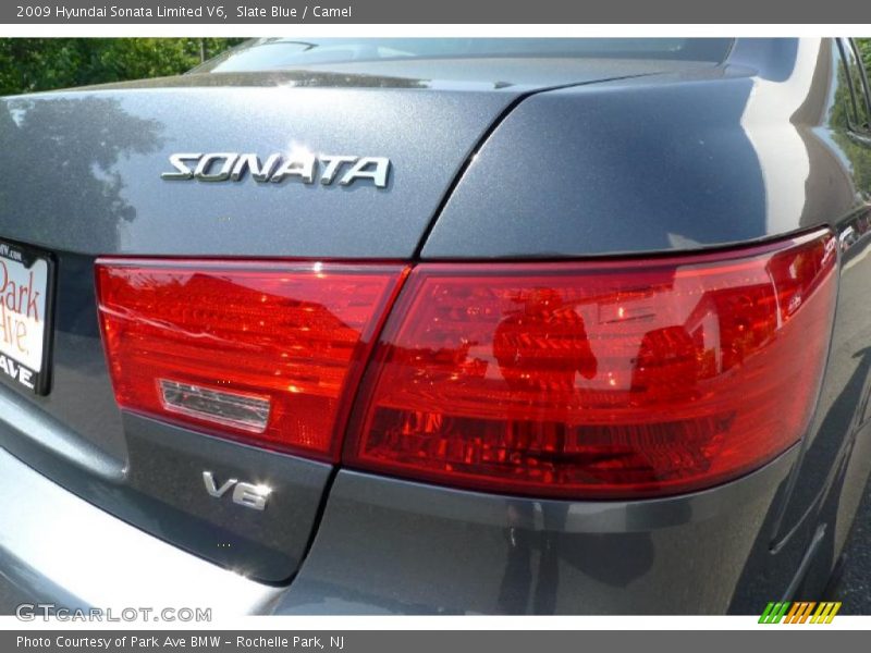 Slate Blue / Camel 2009 Hyundai Sonata Limited V6