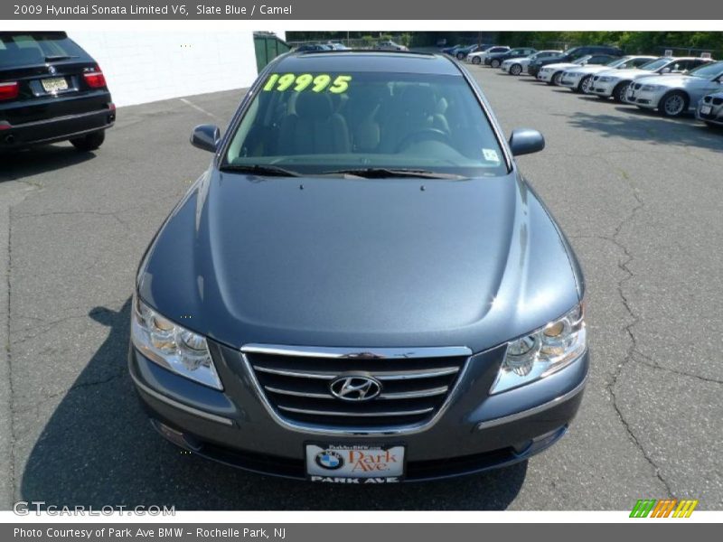 Slate Blue / Camel 2009 Hyundai Sonata Limited V6