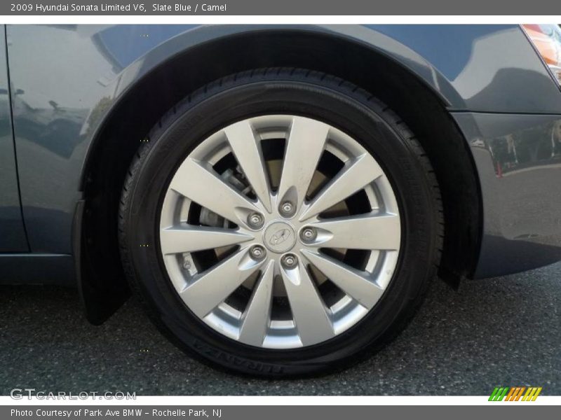 Slate Blue / Camel 2009 Hyundai Sonata Limited V6