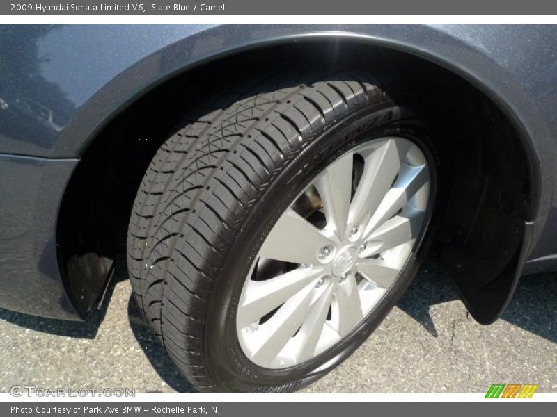 Slate Blue / Camel 2009 Hyundai Sonata Limited V6