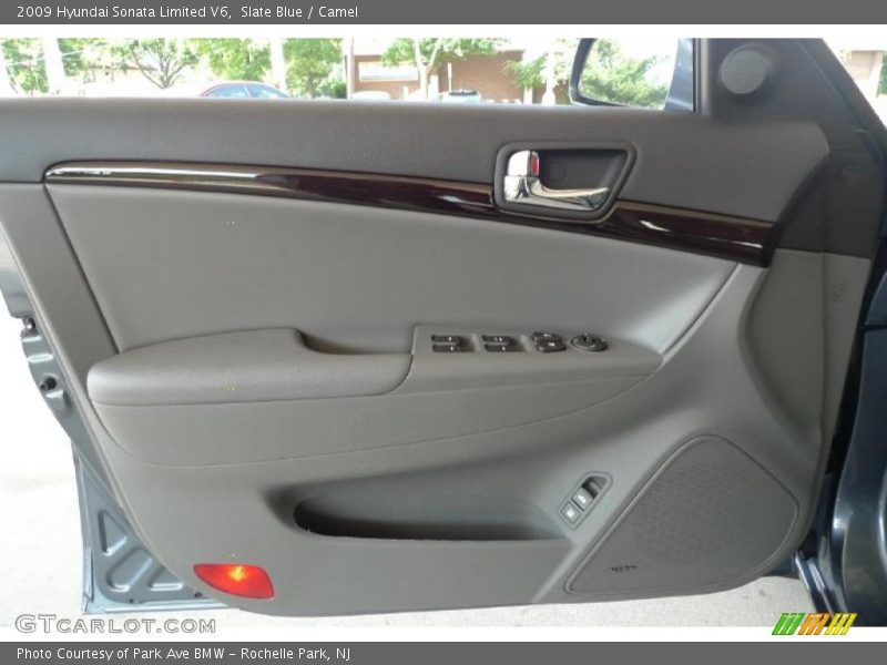 Slate Blue / Camel 2009 Hyundai Sonata Limited V6