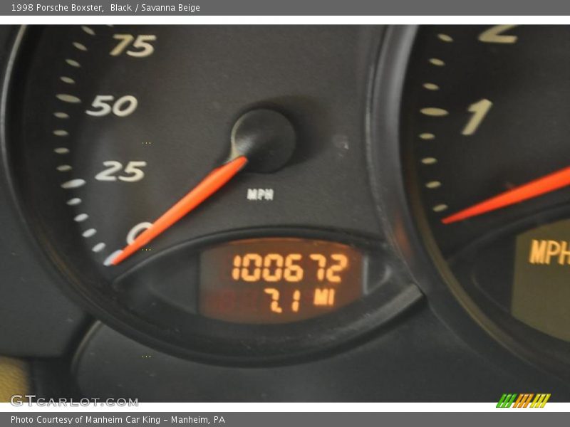 Black / Savanna Beige 1998 Porsche Boxster