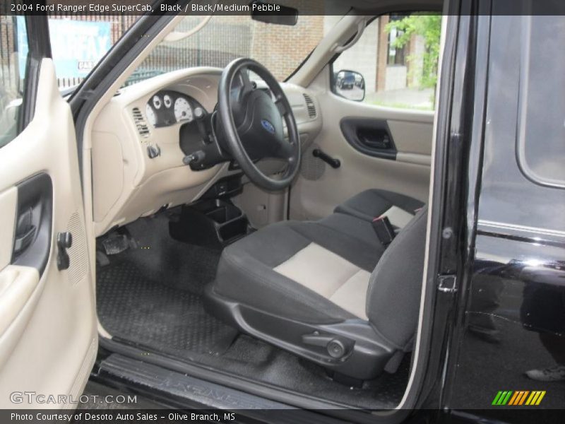 Black / Black/Medium Pebble 2004 Ford Ranger Edge SuperCab