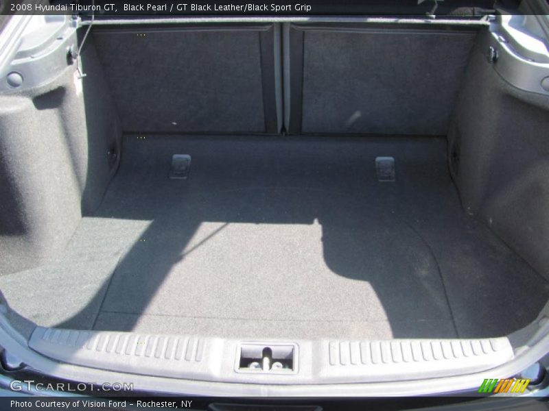 Black Pearl / GT Black Leather/Black Sport Grip 2008 Hyundai Tiburon GT