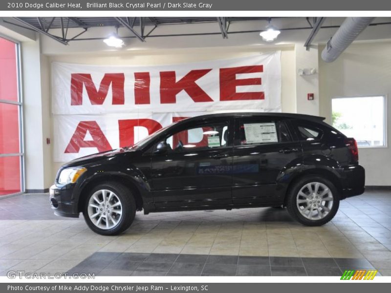 Brilliant Black Crystal Pearl / Dark Slate Gray 2010 Dodge Caliber Heat