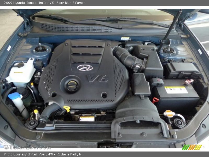 Slate Blue / Camel 2009 Hyundai Sonata Limited V6