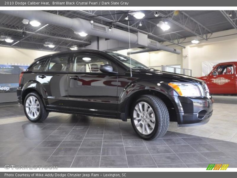 Brilliant Black Crystal Pearl / Dark Slate Gray 2010 Dodge Caliber Heat