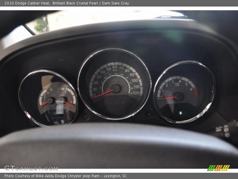 Brilliant Black Crystal Pearl / Dark Slate Gray 2010 Dodge Caliber Heat
