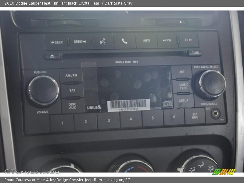 Brilliant Black Crystal Pearl / Dark Slate Gray 2010 Dodge Caliber Heat