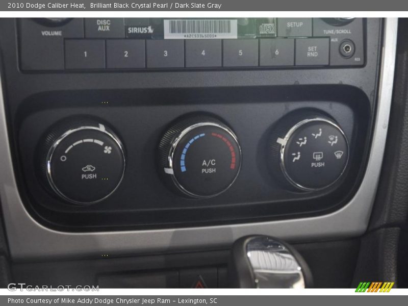 Brilliant Black Crystal Pearl / Dark Slate Gray 2010 Dodge Caliber Heat