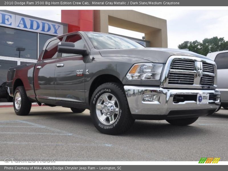 Mineral Gray Metallic / Dark Slate/Medium Graystone 2010 Dodge Ram 3500 Big Horn Edition Crew Cab