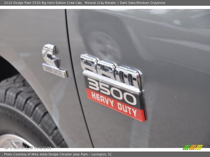 Mineral Gray Metallic / Dark Slate/Medium Graystone 2010 Dodge Ram 3500 Big Horn Edition Crew Cab
