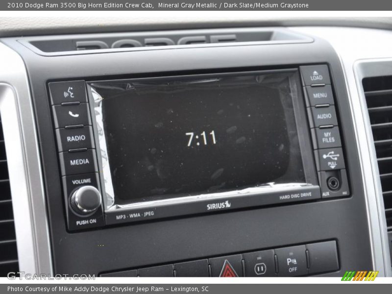 Mineral Gray Metallic / Dark Slate/Medium Graystone 2010 Dodge Ram 3500 Big Horn Edition Crew Cab