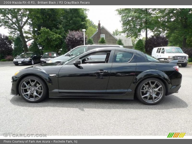 Brilliant Black / R3 Gray/Black Recaro 2009 Mazda RX-8 R3