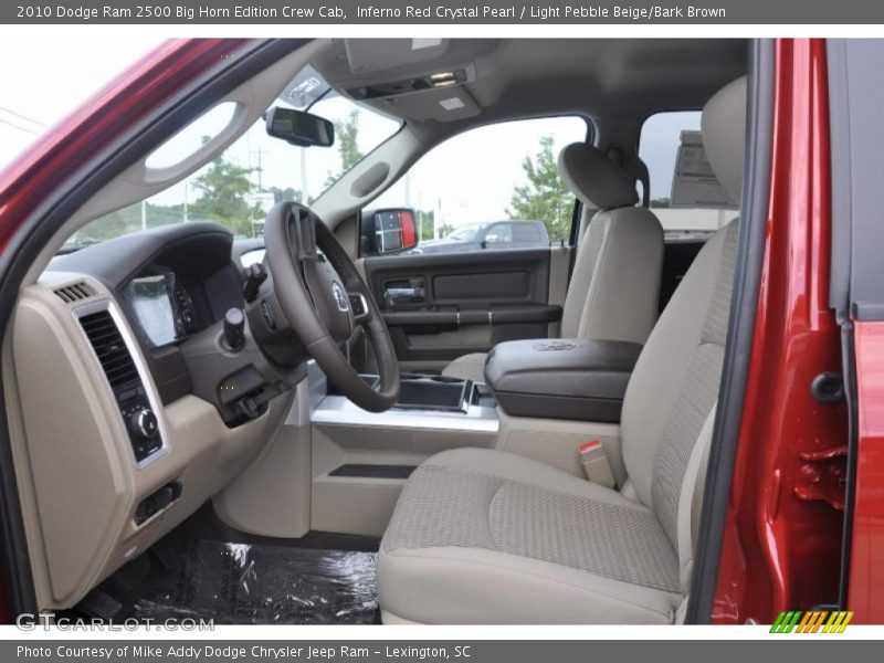 Inferno Red Crystal Pearl / Light Pebble Beige/Bark Brown 2010 Dodge Ram 2500 Big Horn Edition Crew Cab