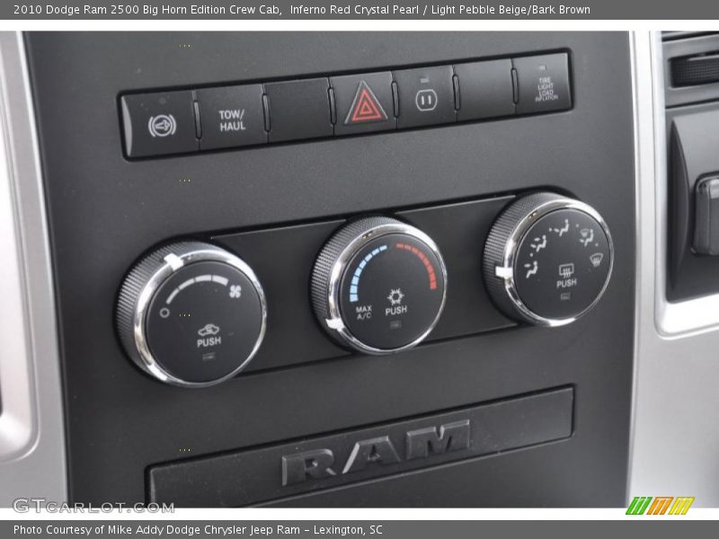 Inferno Red Crystal Pearl / Light Pebble Beige/Bark Brown 2010 Dodge Ram 2500 Big Horn Edition Crew Cab