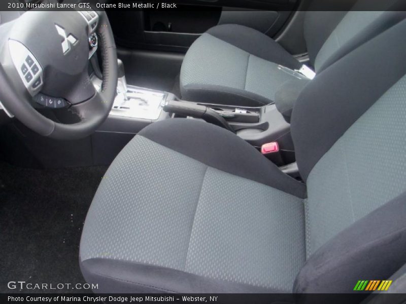 Octane Blue Metallic / Black 2010 Mitsubishi Lancer GTS