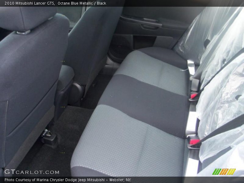 Octane Blue Metallic / Black 2010 Mitsubishi Lancer GTS