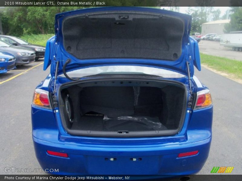 Octane Blue Metallic / Black 2010 Mitsubishi Lancer GTS