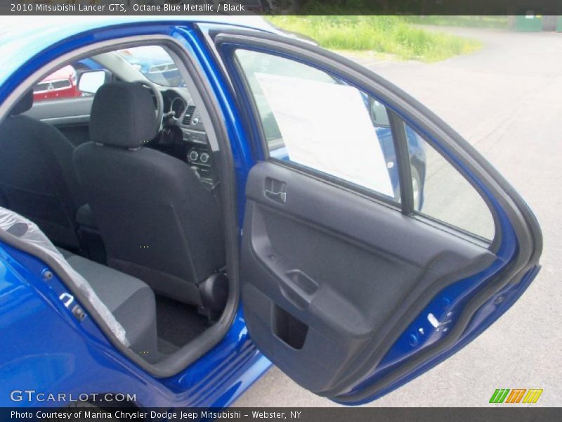 Octane Blue Metallic / Black 2010 Mitsubishi Lancer GTS