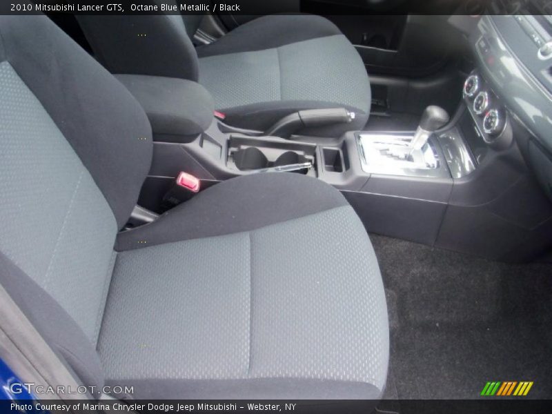 Octane Blue Metallic / Black 2010 Mitsubishi Lancer GTS
