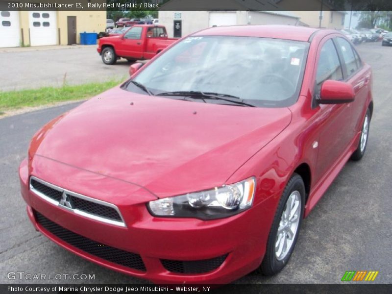 Rally Red Metallic / Black 2010 Mitsubishi Lancer ES