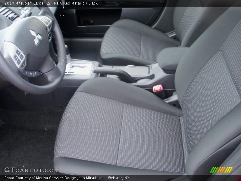 Rally Red Metallic / Black 2010 Mitsubishi Lancer ES