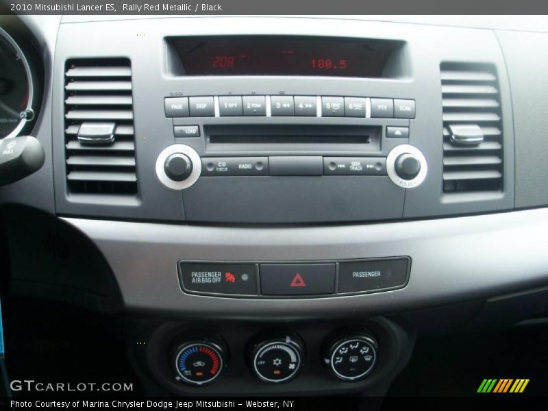 Rally Red Metallic / Black 2010 Mitsubishi Lancer ES