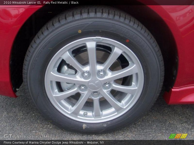Rally Red Metallic / Black 2010 Mitsubishi Lancer ES