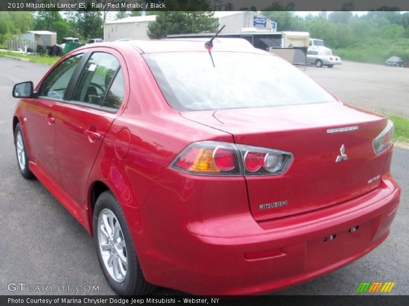 Rally Red Metallic / Black 2010 Mitsubishi Lancer ES