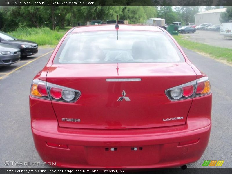 Rally Red Metallic / Black 2010 Mitsubishi Lancer ES