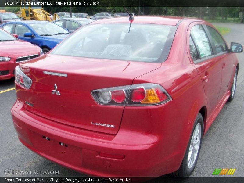 Rally Red Metallic / Black 2010 Mitsubishi Lancer ES
