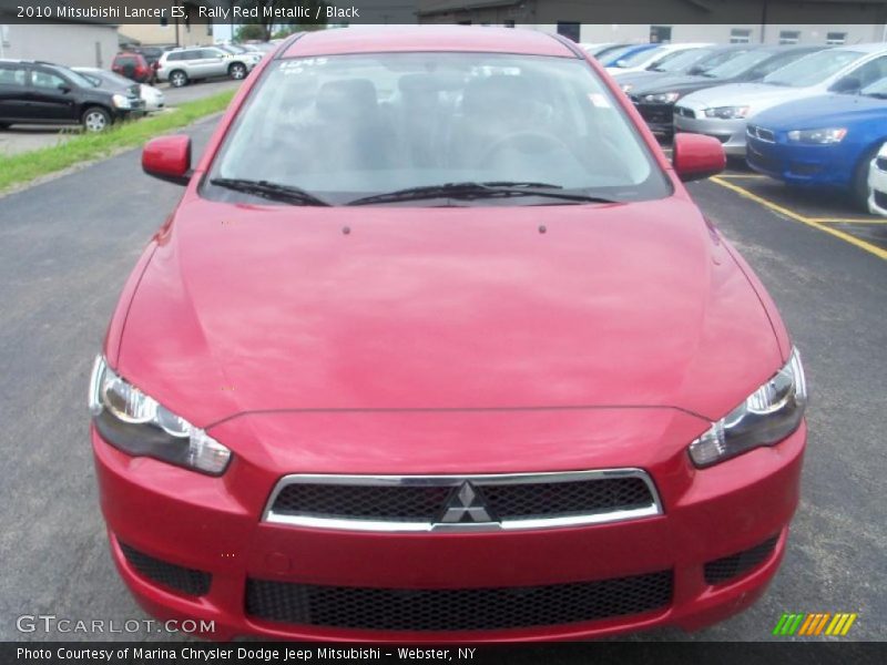 Rally Red Metallic / Black 2010 Mitsubishi Lancer ES