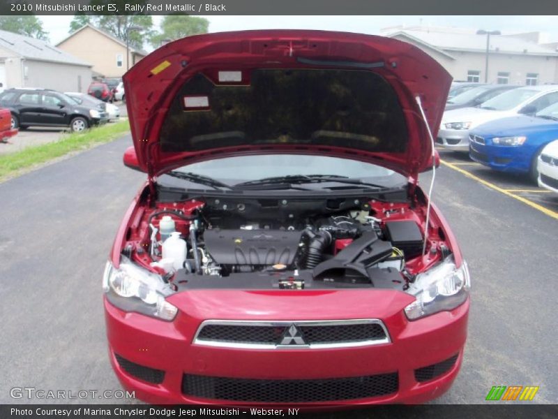 Rally Red Metallic / Black 2010 Mitsubishi Lancer ES