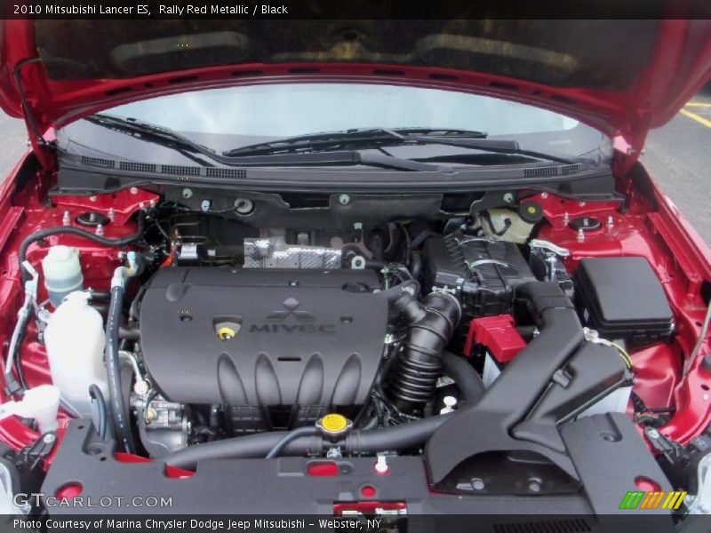 Rally Red Metallic / Black 2010 Mitsubishi Lancer ES