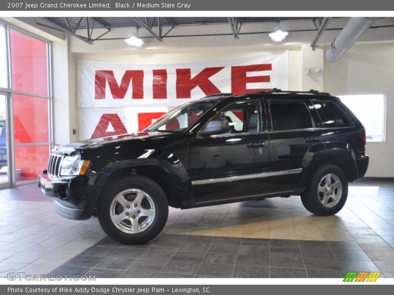 Black / Medium Slate Gray 2007 Jeep Grand Cherokee Limited