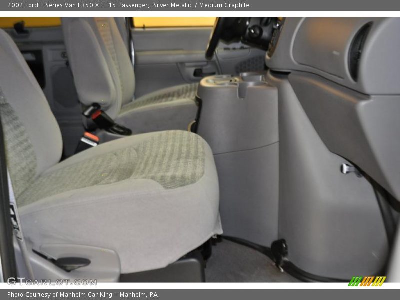 Silver Metallic / Medium Graphite 2002 Ford E Series Van E350 XLT 15 Passenger