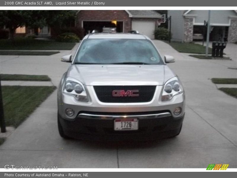 Liquid Silver Metallic / Ebony 2008 GMC Acadia SLT AWD