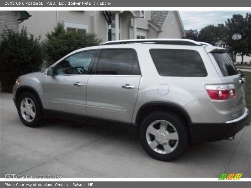 Liquid Silver Metallic / Ebony 2008 GMC Acadia SLT AWD